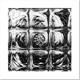 Gray Icecubes Frozen Winter Christmas Design Posters and Art